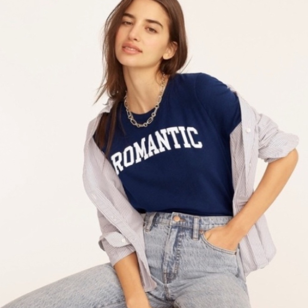 J. Crew “Romantic” Navy Tee Shirt